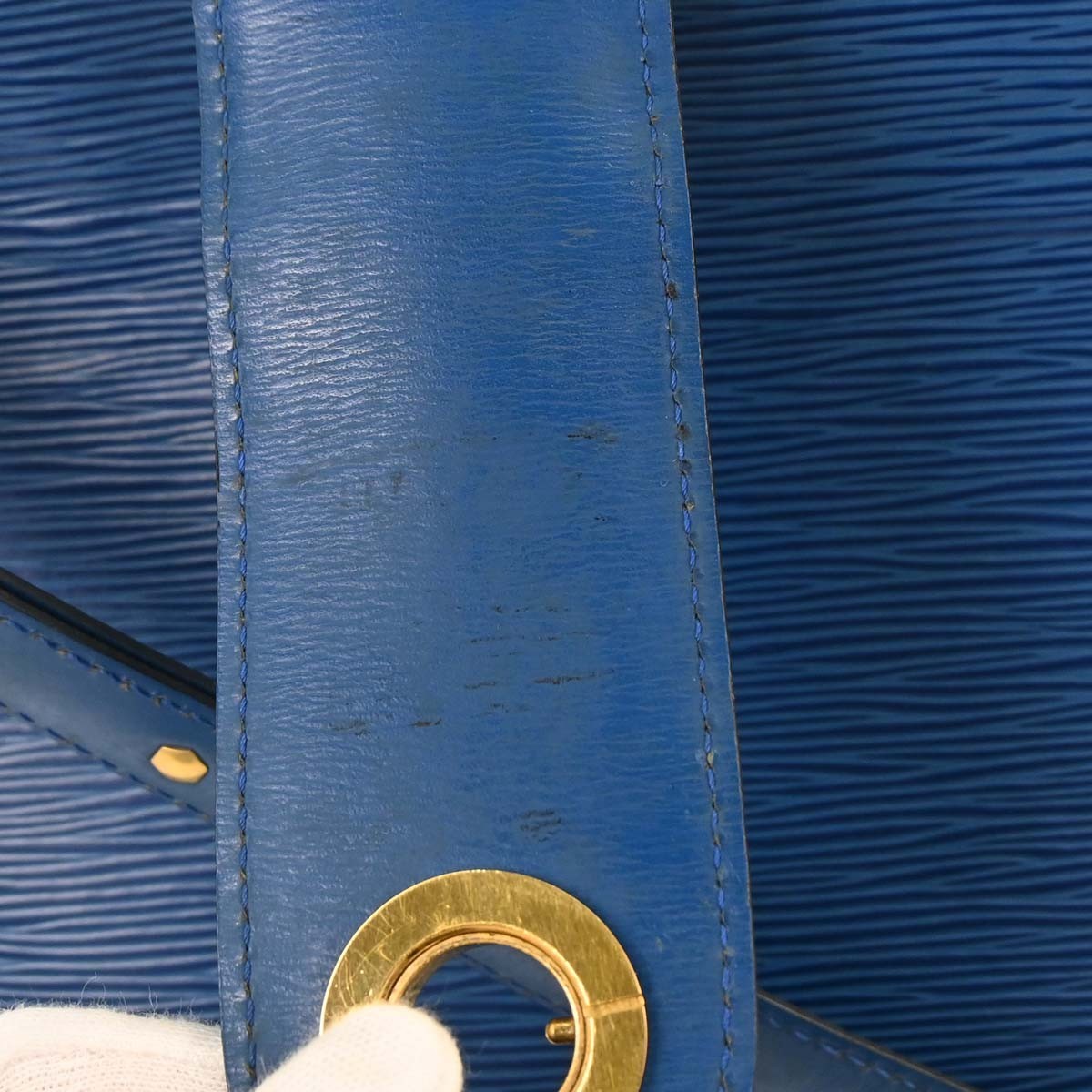 Louis Vuitton Blue Epi Cluny Shoulder Bag