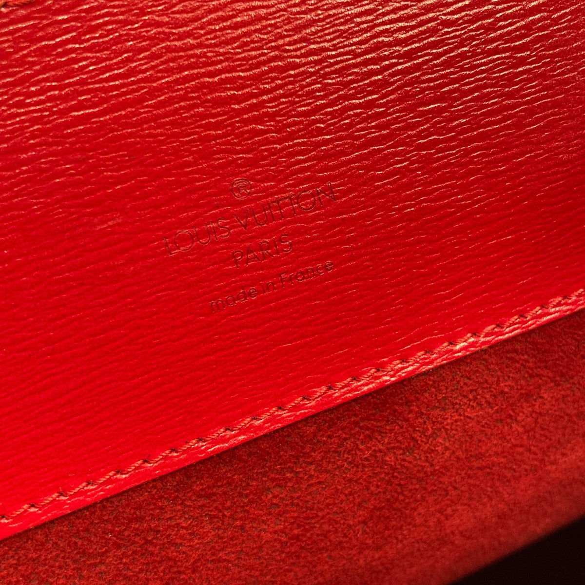 Louis Vuitton Red Epi Cluny Shoulder Bag