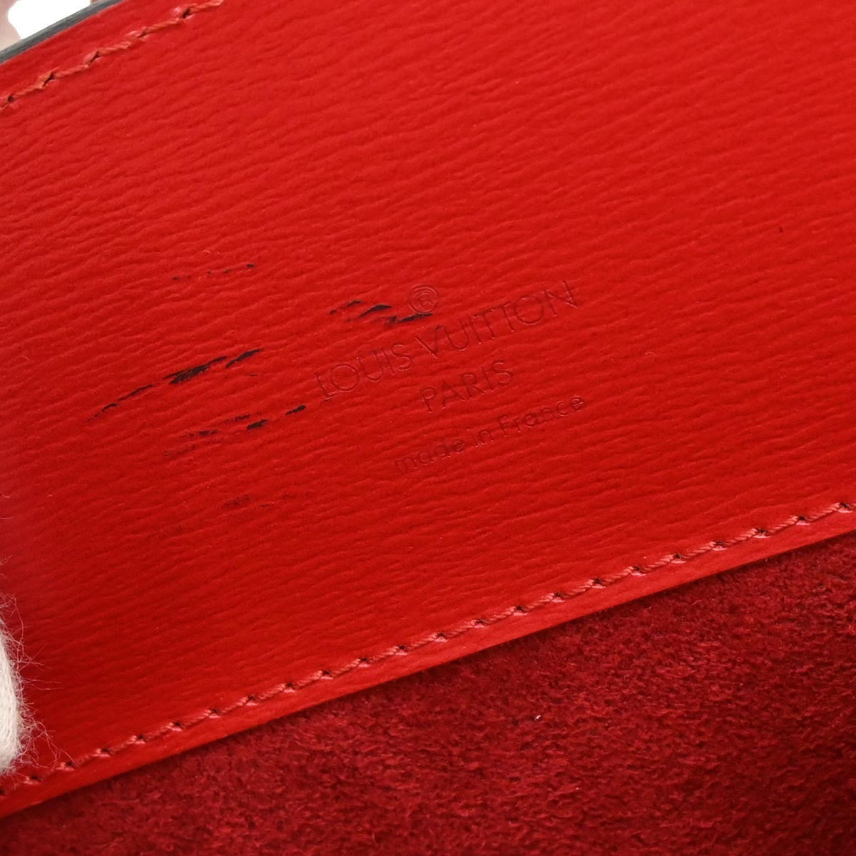 Louis Vuitton Red Epi Cluny Shoulder Bag