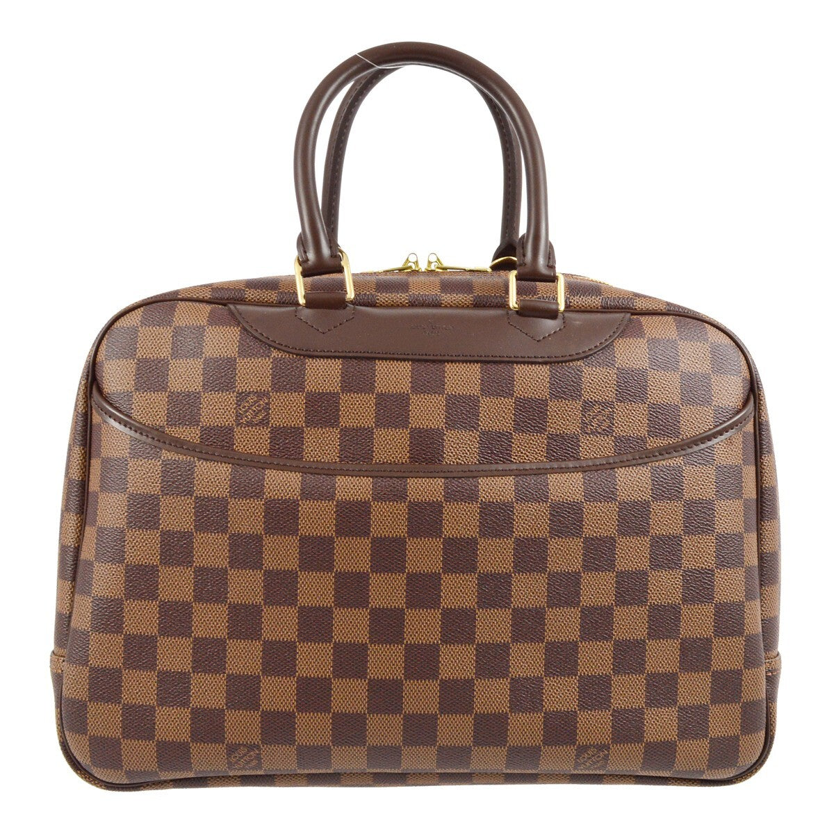 Louis Vuitton Damier Deauville Bowling Vanity Handbag
