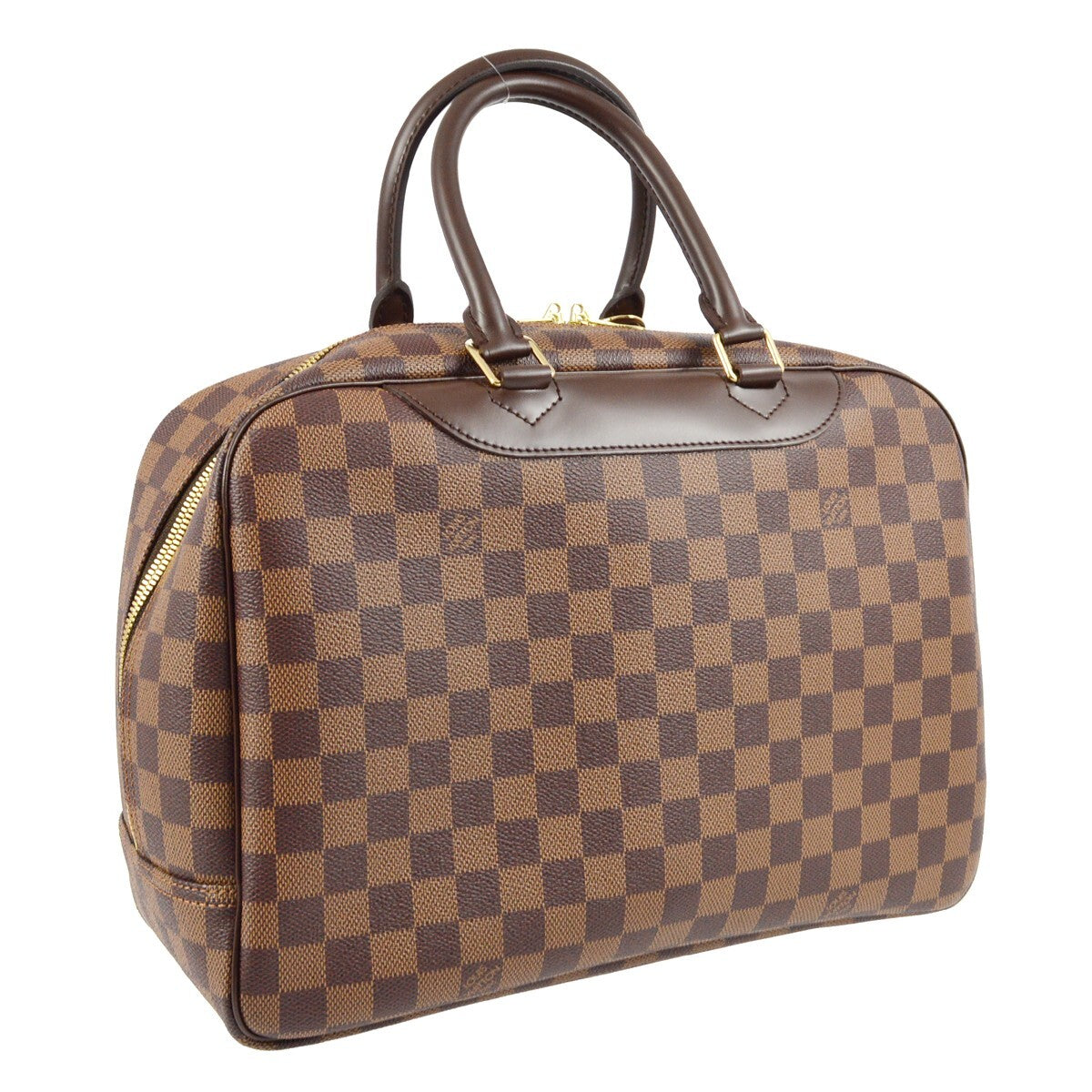 Louis Vuitton Damier Deauville Bowling Vanity Handbag