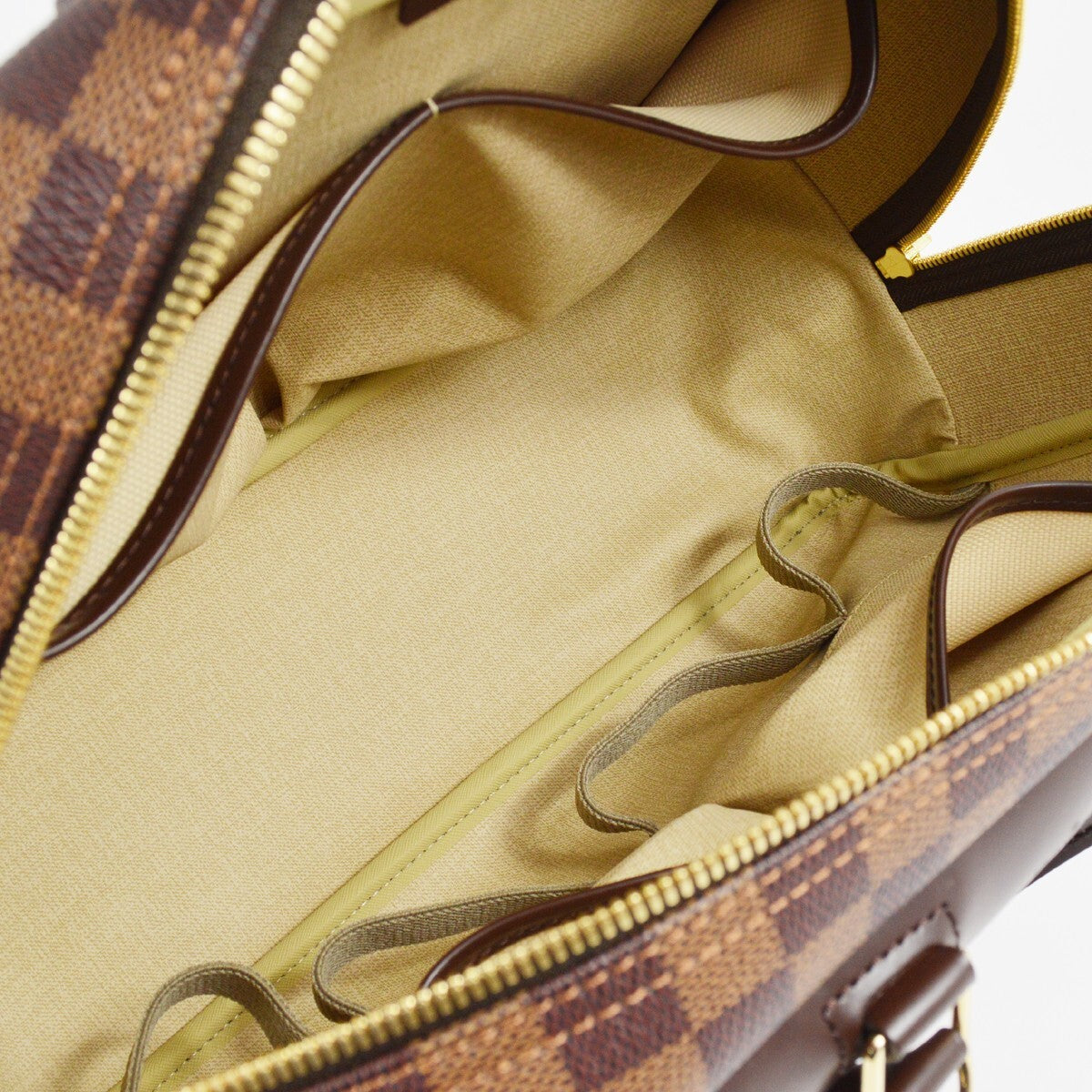 Louis Vuitton Damier Deauville Bowling Vanity Handbag