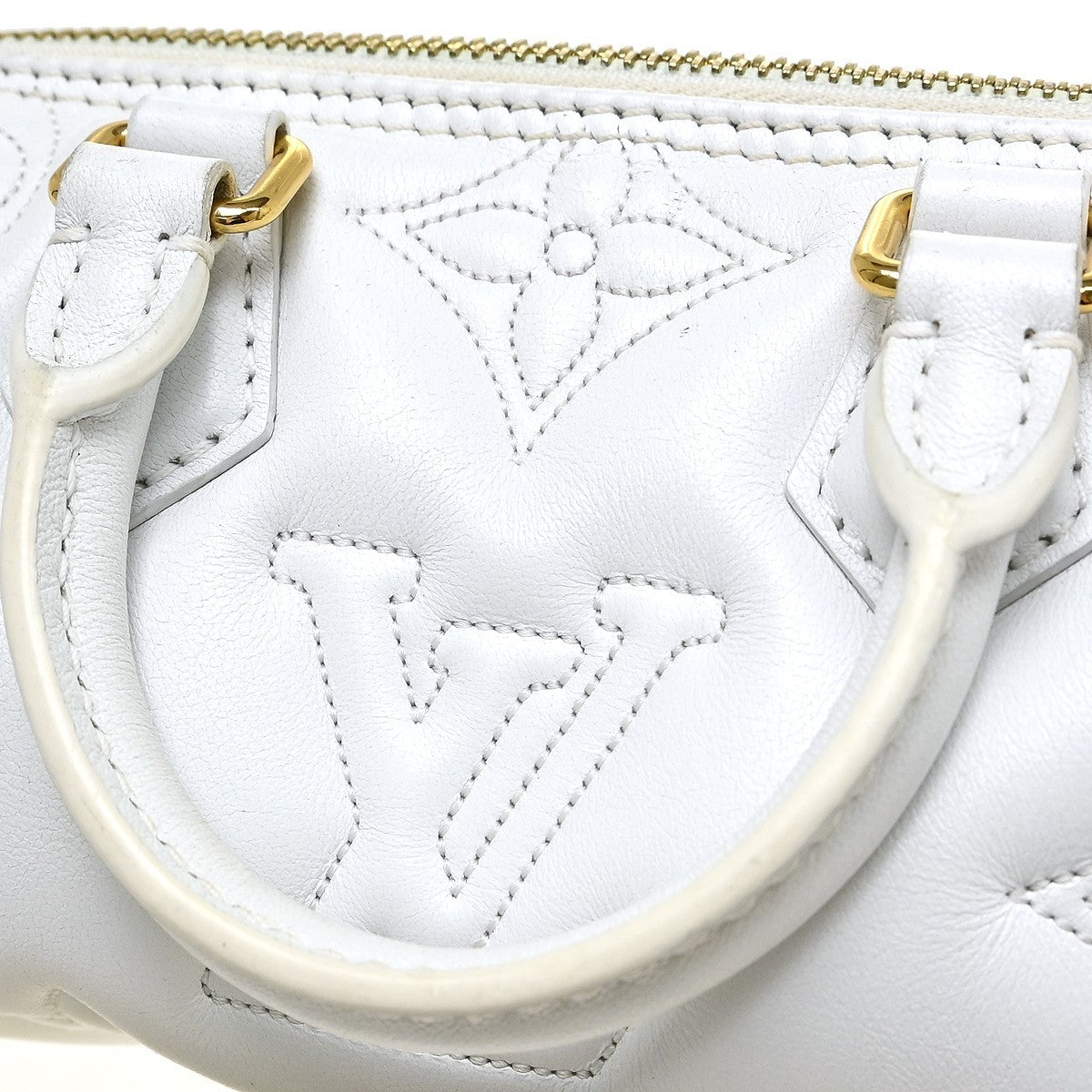 Louis Vuitton White Bubblegram Papillon BB Shoulder Bag