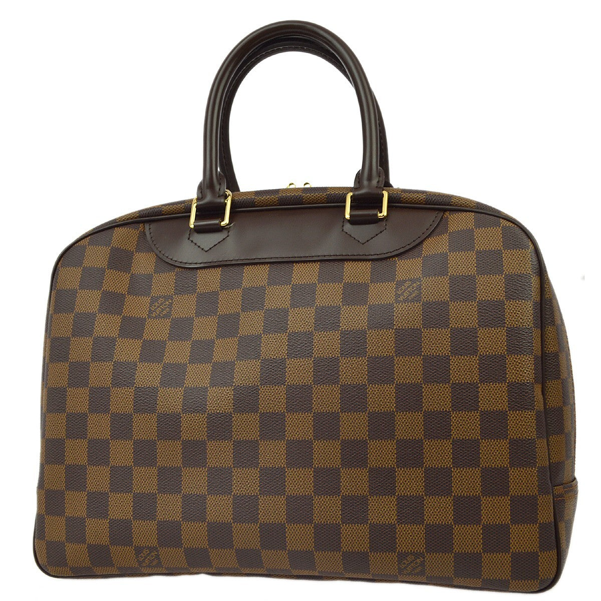 Louis Vuitton Damier Deauville Bowling Vanity Handbag