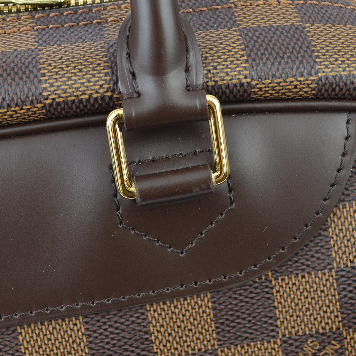 Louis Vuitton Damier Deauville Bowling Vanity Handbag