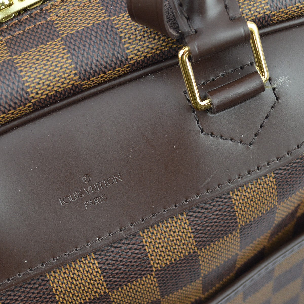 Louis Vuitton Damier Deauville Bowling Vanity Handbag