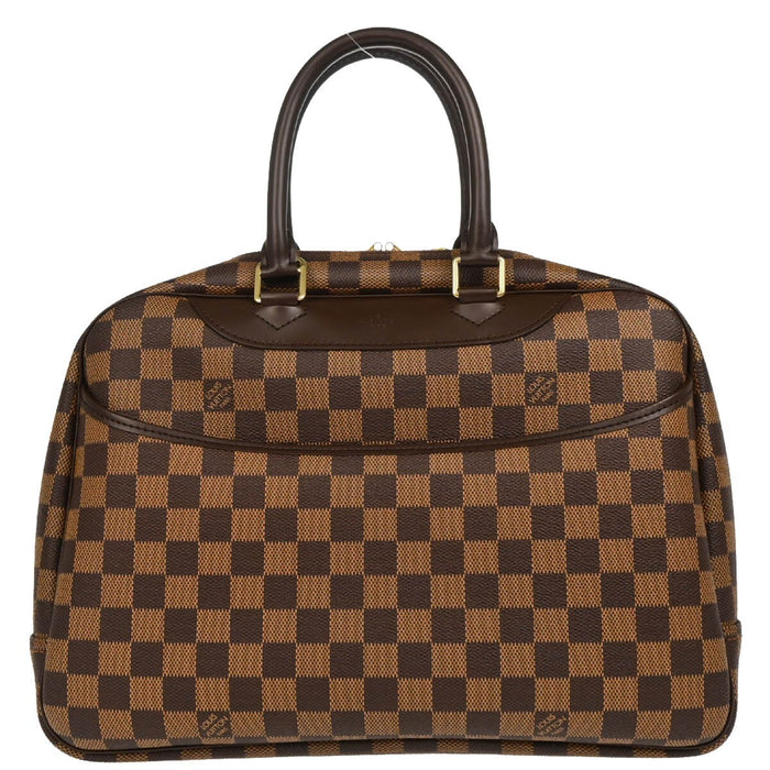 Louis Vuitton Damier Deauville Bowling Vanity Handbag
