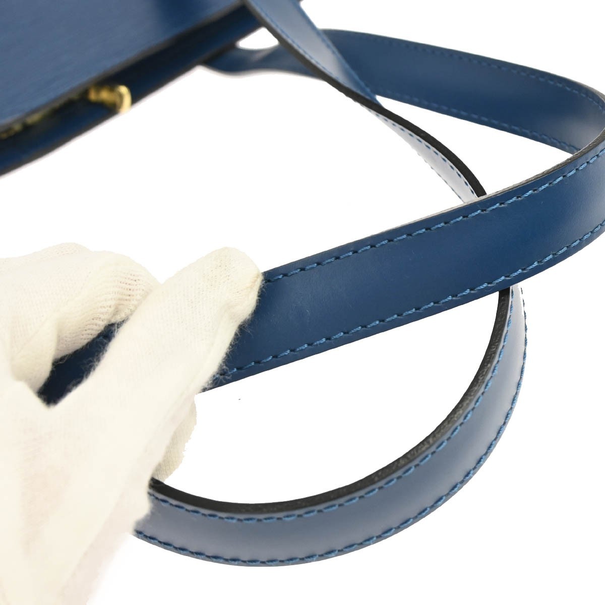 Louis Vuitton Blue Epi Lussac Shoulder Bag