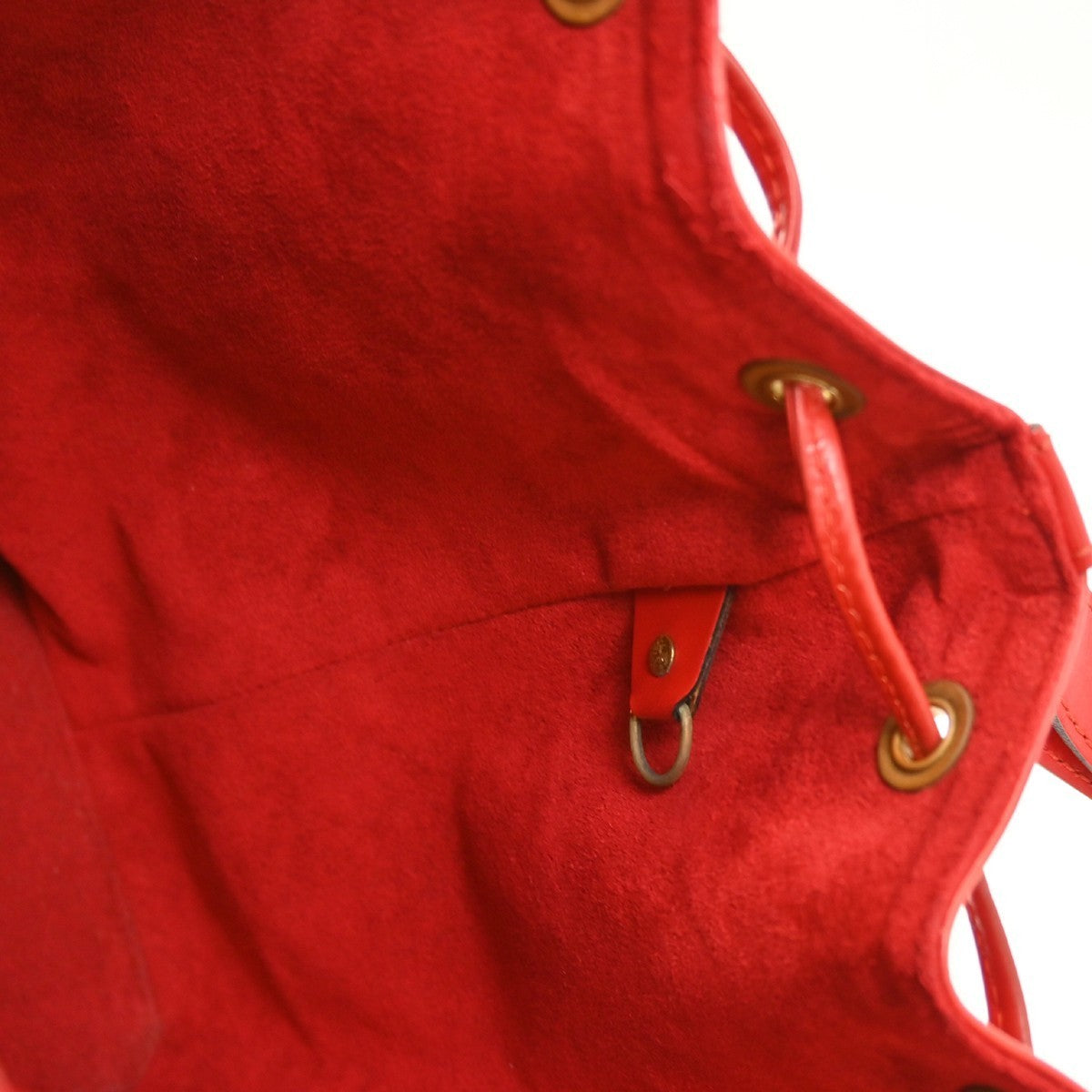 Louis Vuitton Red Epi Petite Noe Shoulder Bag