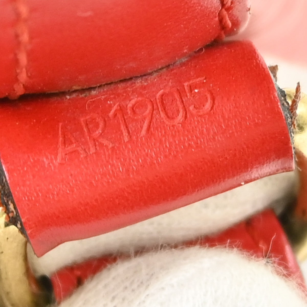 Louis Vuitton Red Epi Petite Noe Shoulder Bag
