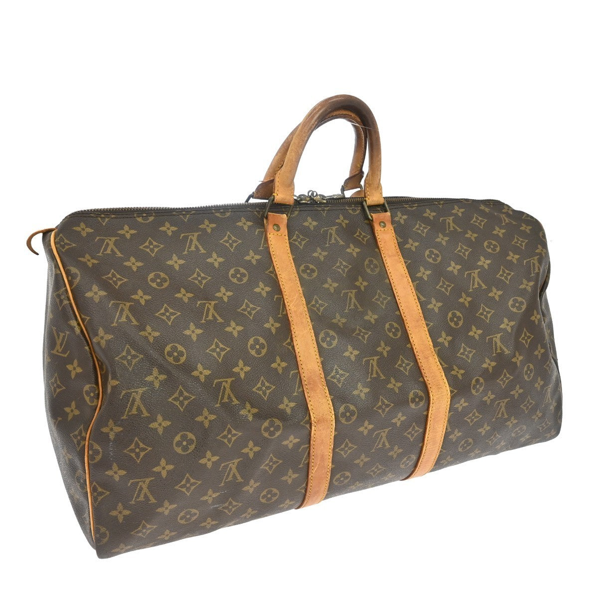 Louis Vuitton Keepall 55 Travel Handbag Monogram