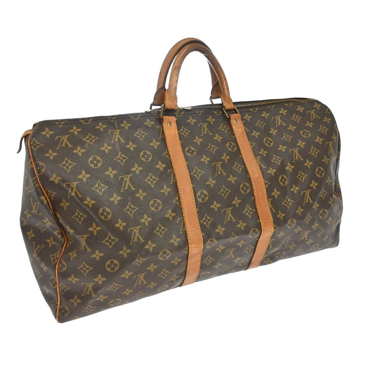Louis Vuitton Keepall 55 Travel Handbag Monogram