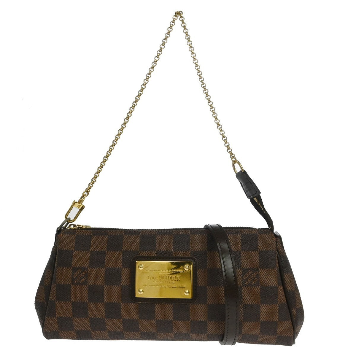 Louis Vuitton Damier Eva 2way Chain Handbag