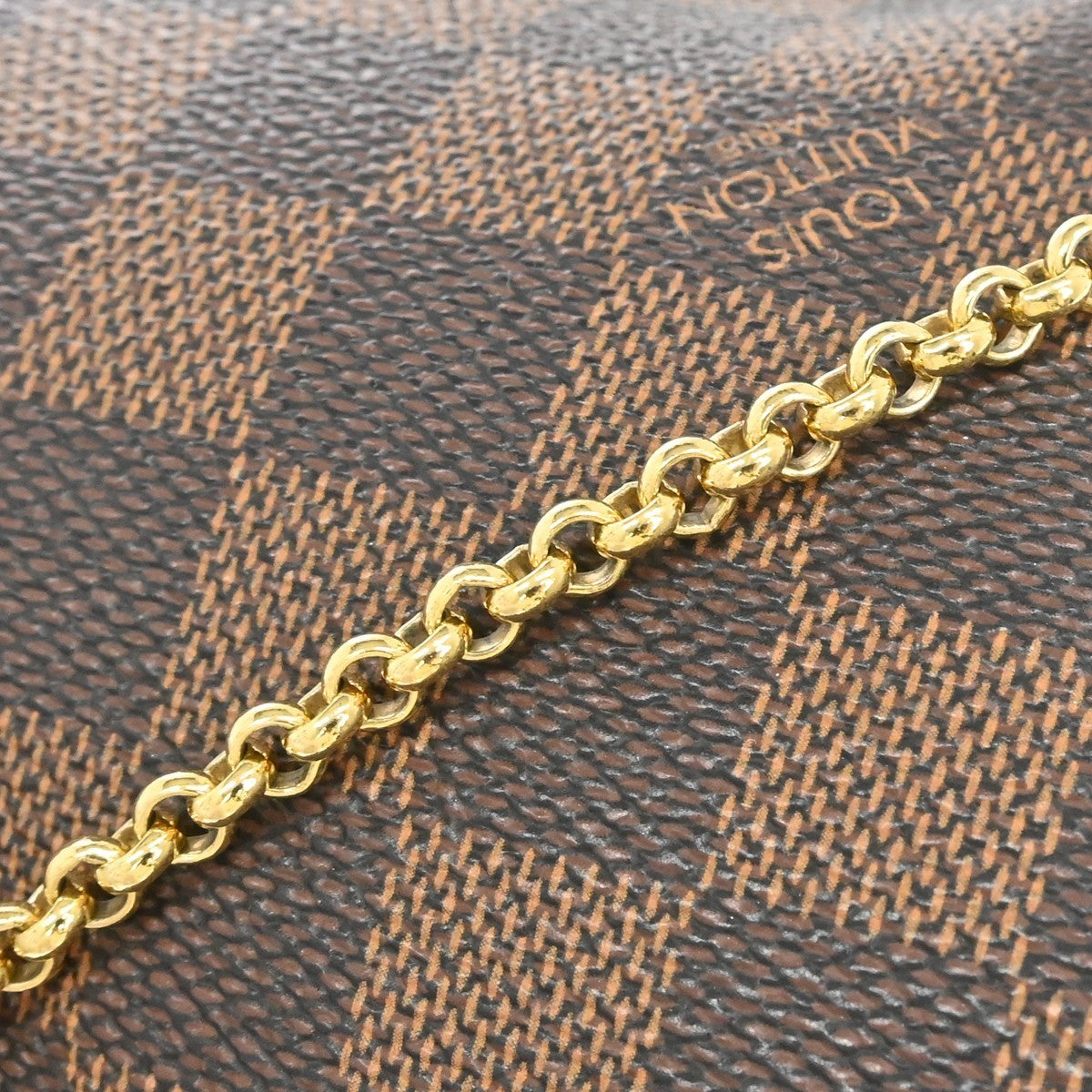 Louis Vuitton Damier Eva 2way Chain Handbag