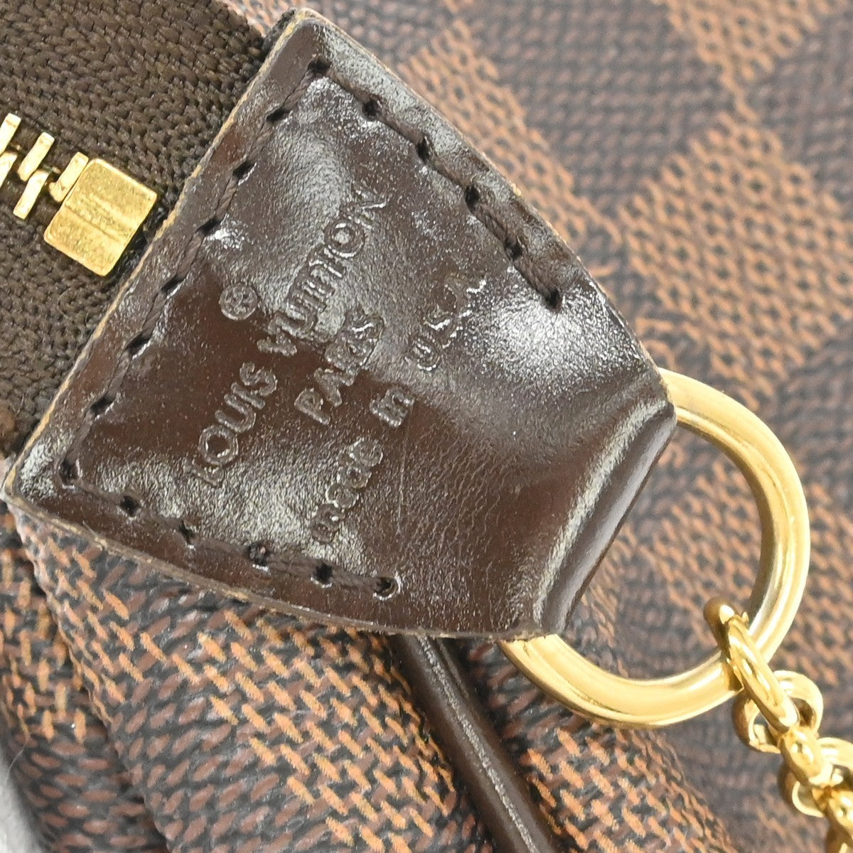 Louis Vuitton Damier Eva 2way Chain Handbag