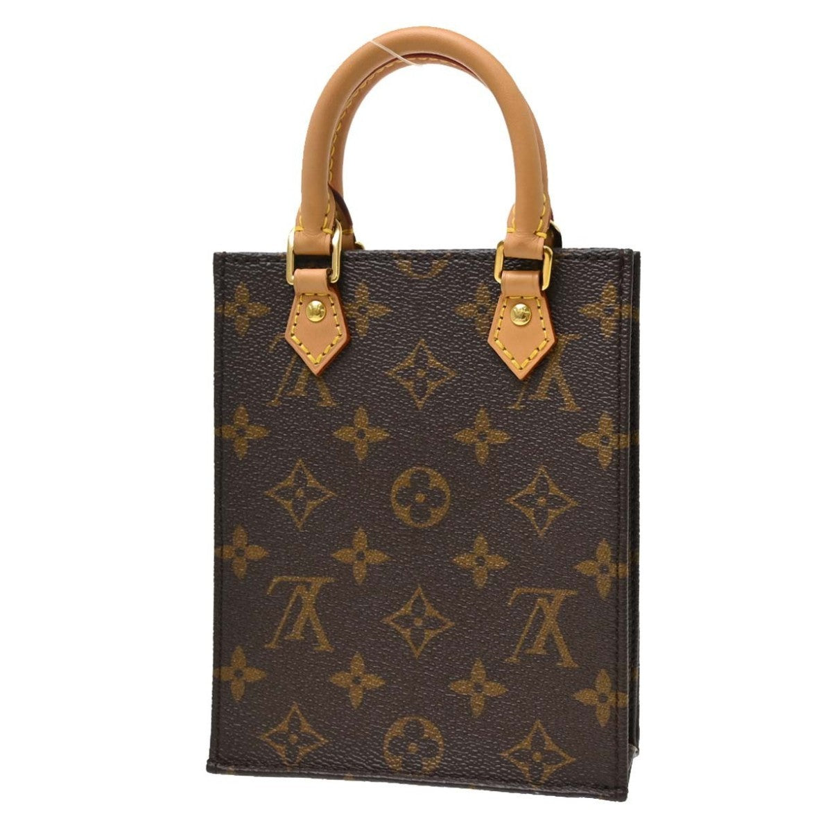 Louis Vuitton Monogram Petit Sac Plat Tote Handbag