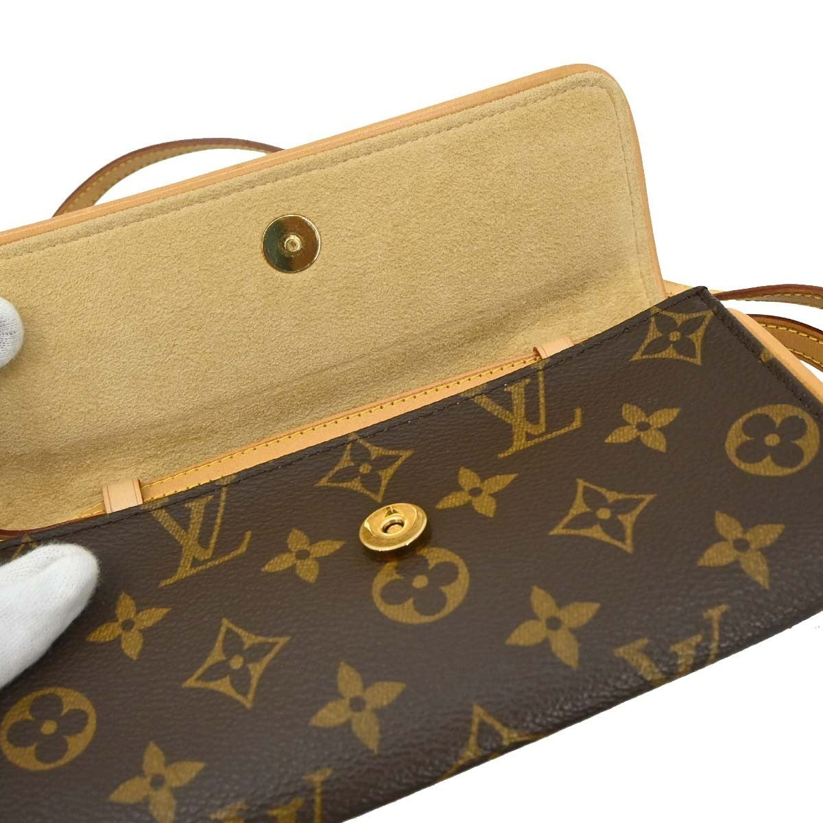 Louis Vuitton Monogram Pochette Twin PM Shoulder Bag