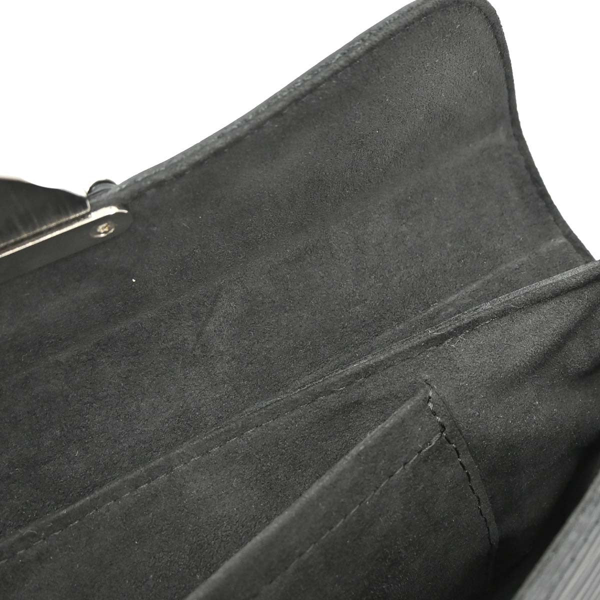 Louis Vuitton Black Epi Pochette Montaigne Handbag