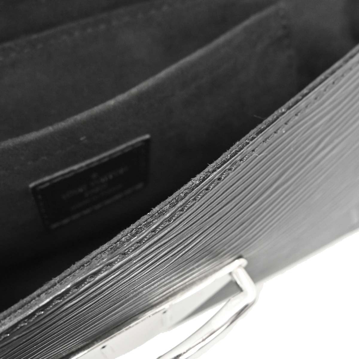 Louis Vuitton Black Epi Pochette Montaigne Handbag