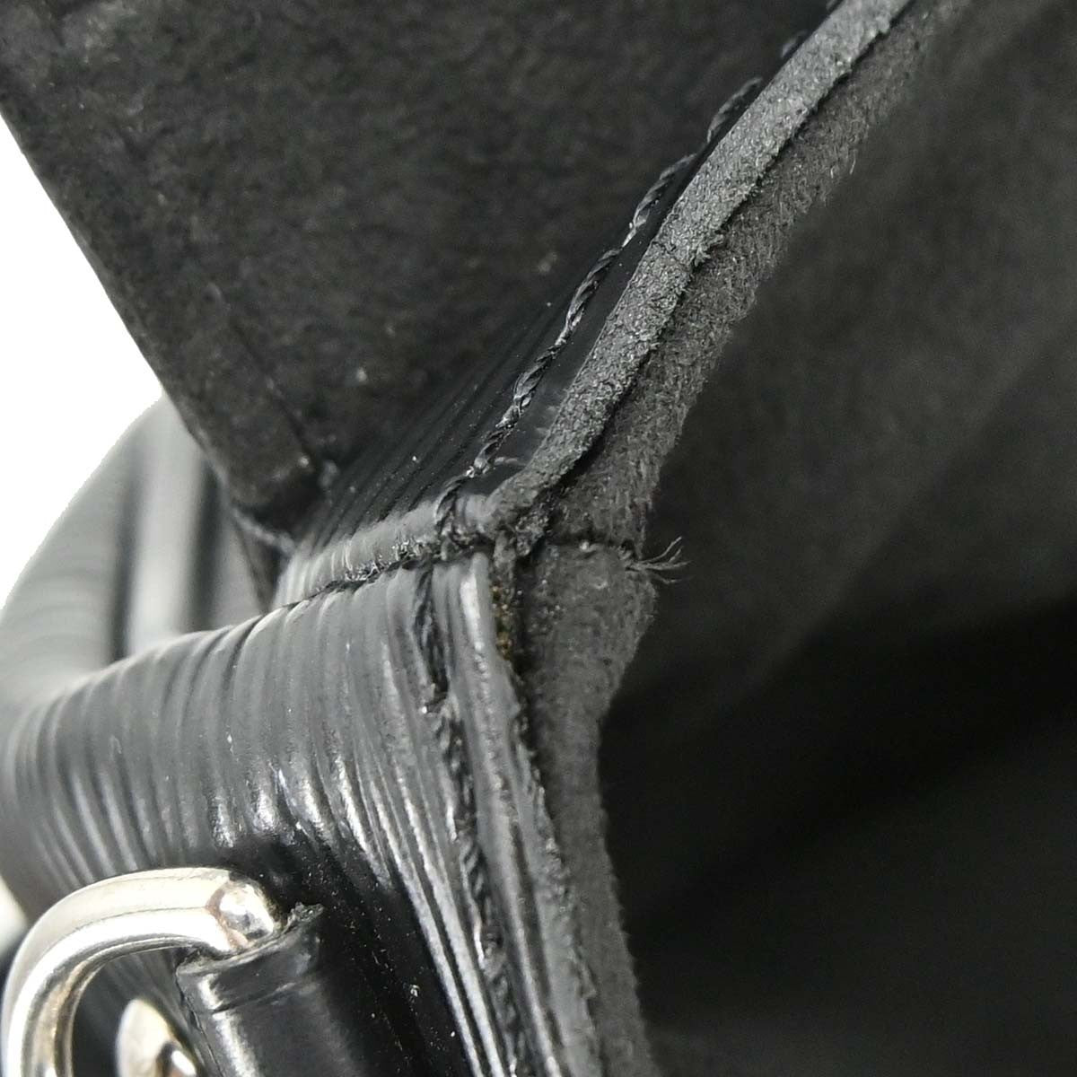 Louis Vuitton Black Epi Pochette Montaigne Handbag