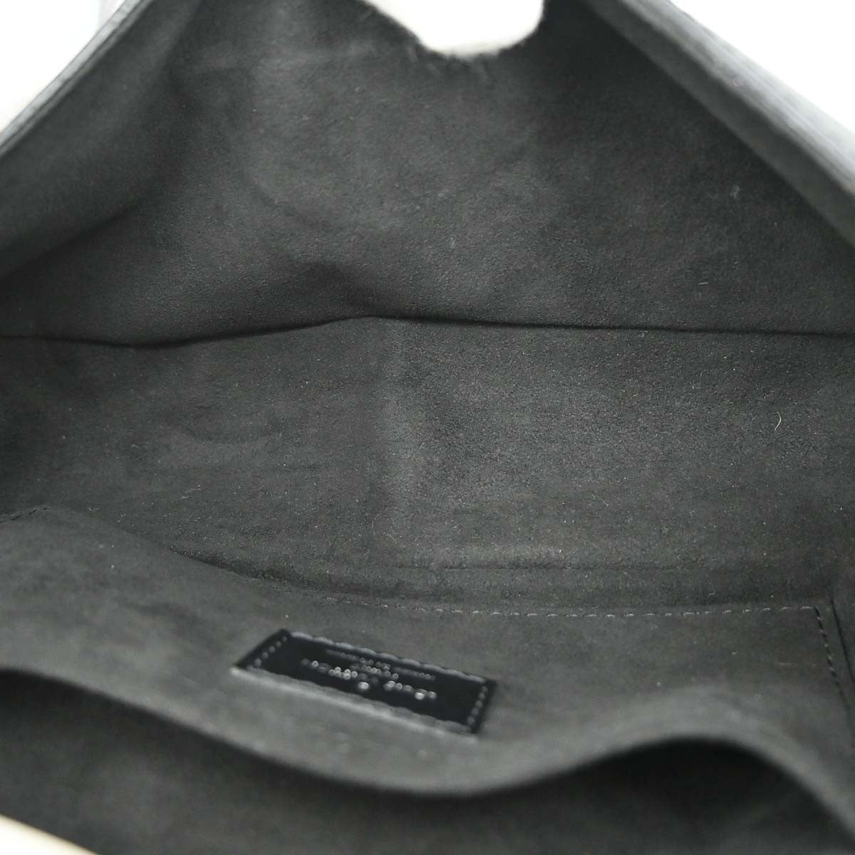Louis Vuitton Black Epi Pochette Montaigne Handbag