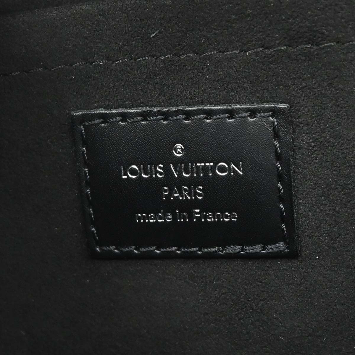 Louis Vuitton Black Epi Pochette Montaigne Handbag