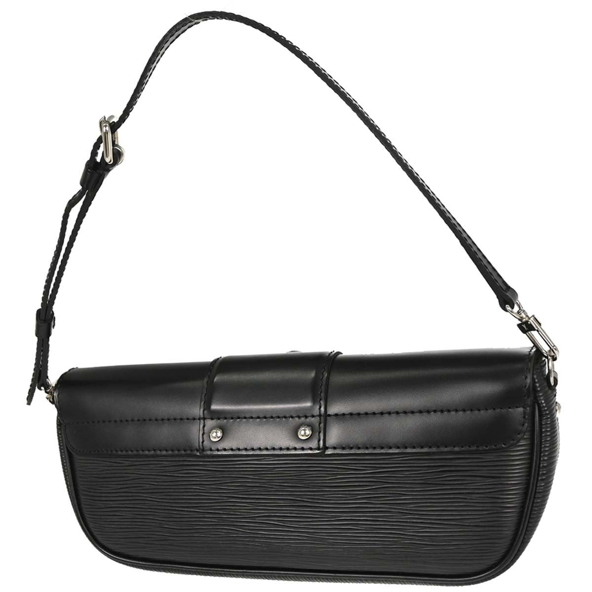 Louis Vuitton Black Epi Pochette Montaigne Handbag