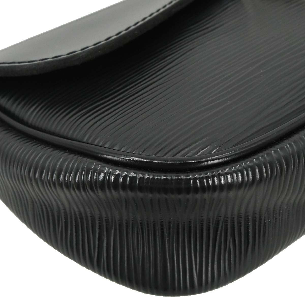 Louis Vuitton Black Epi Pochette Montaigne Handbag