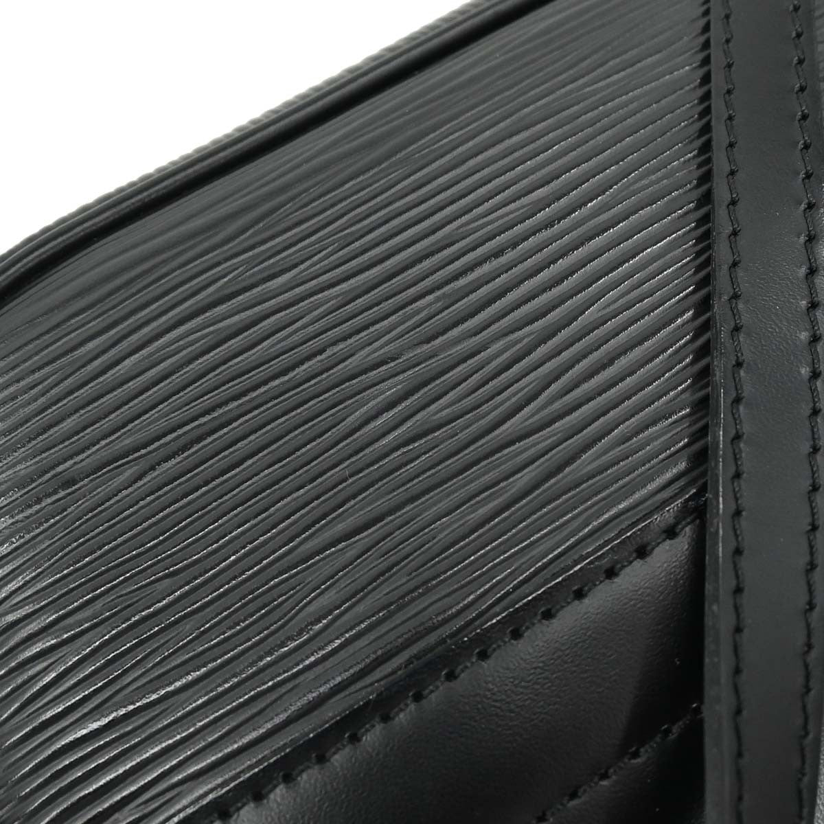 Louis Vuitton Black Epi Pochette Montaigne Handbag