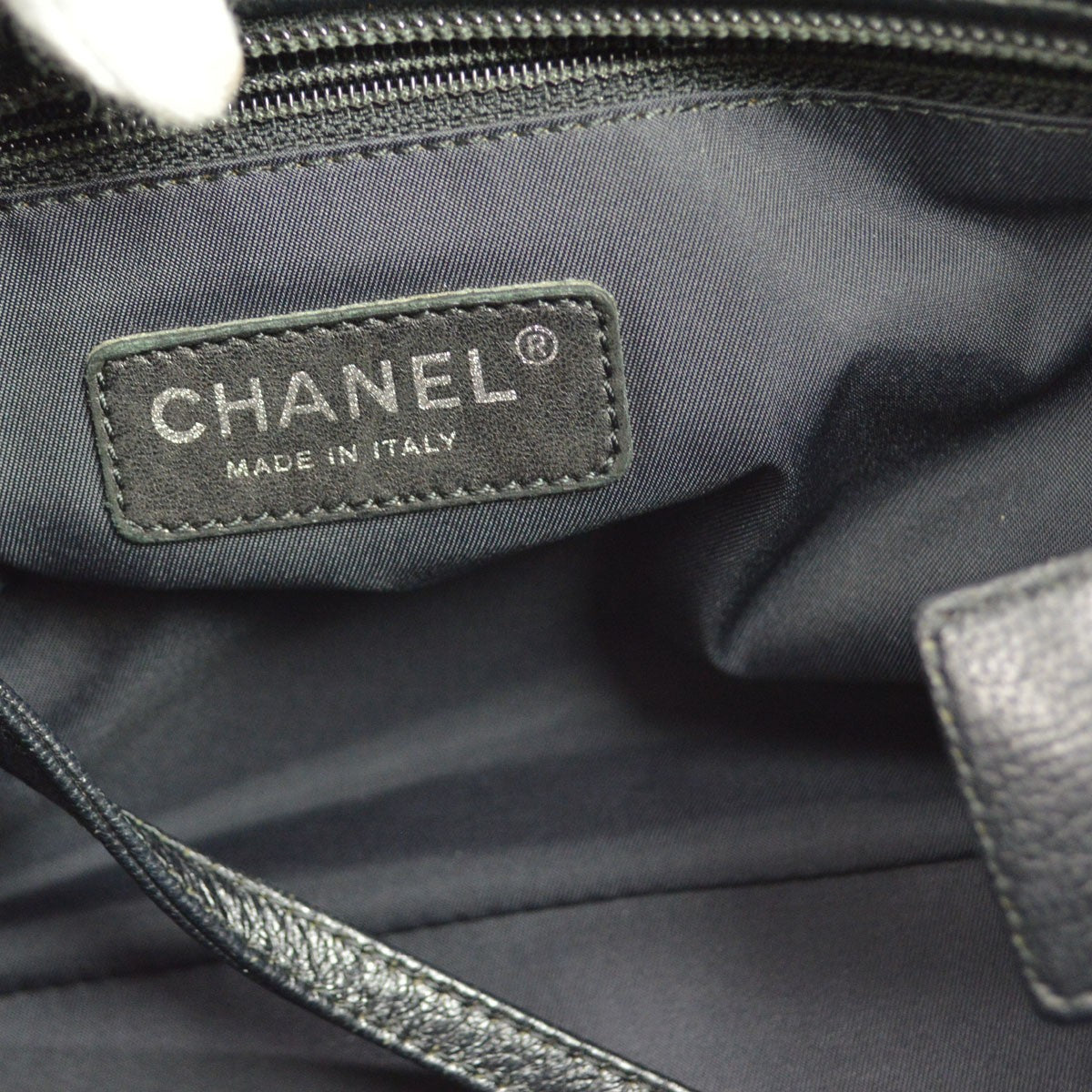 Chanel Gold Canvas Paris-Biarritz Tote PM Handbag