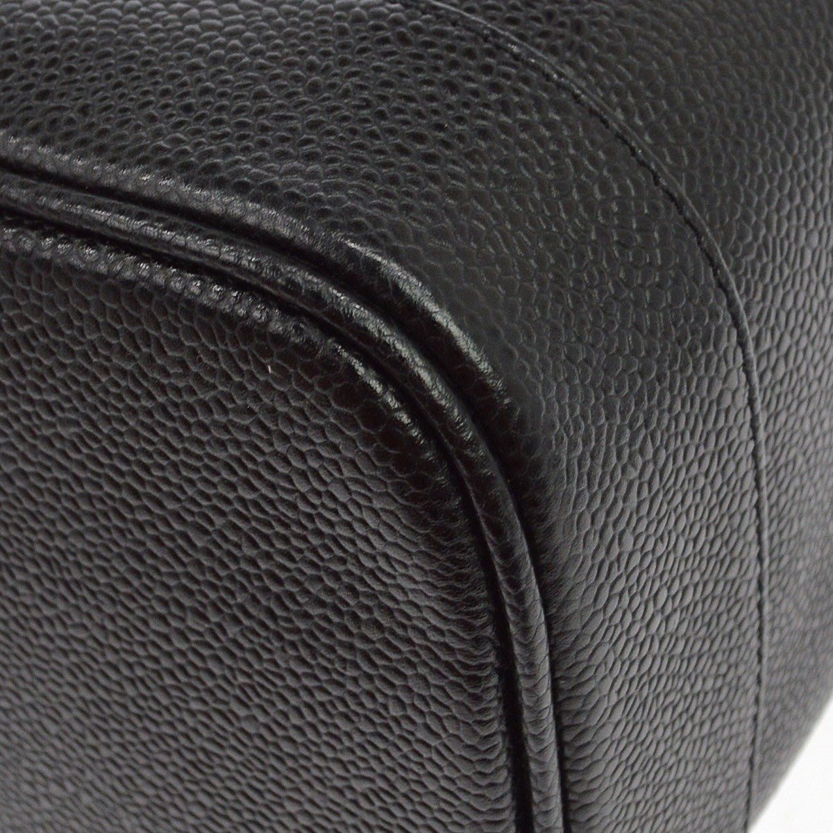 Chanel Black Calfskin Timeless Vanity Handbag