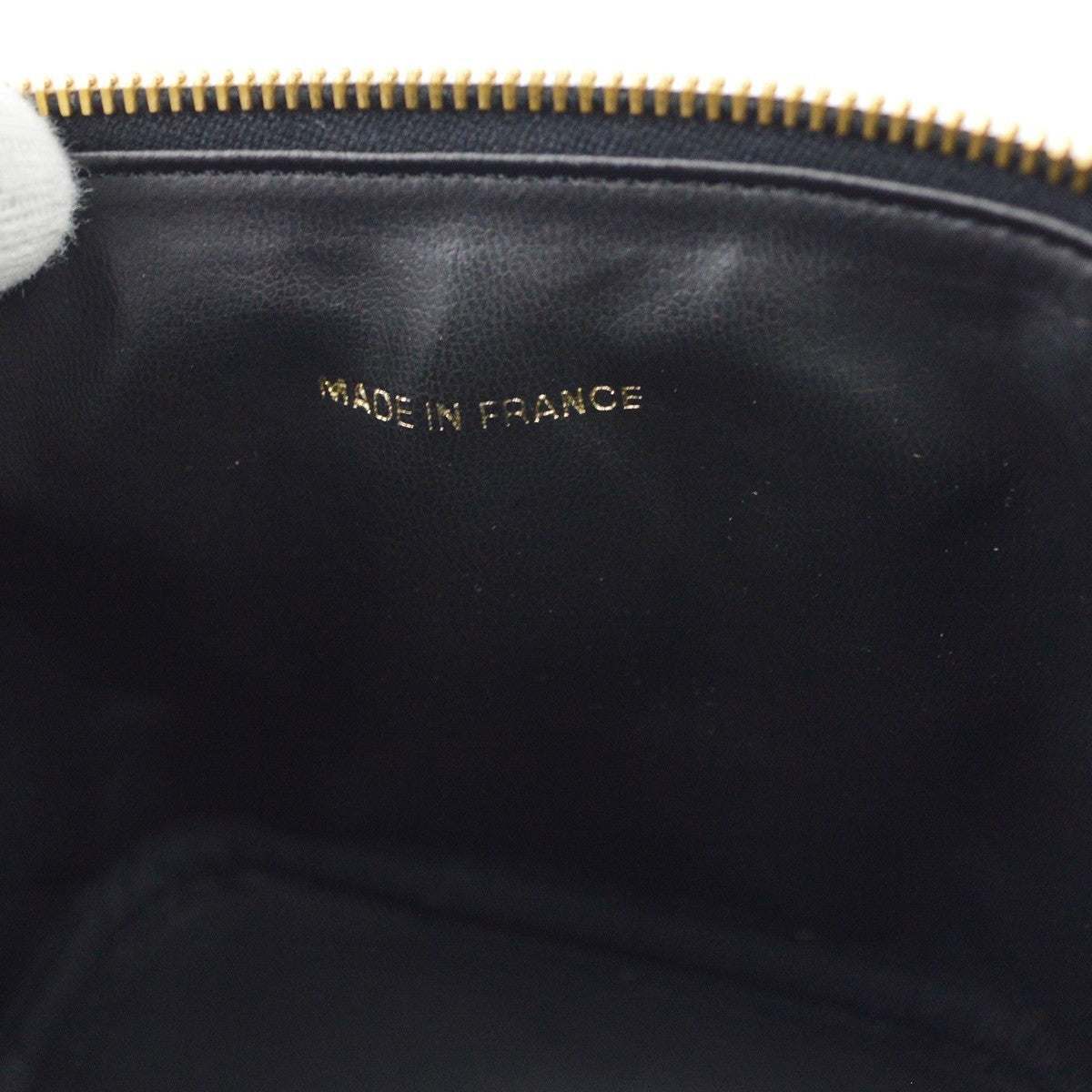 Chanel Black Calfskin Timeless Vanity Handbag