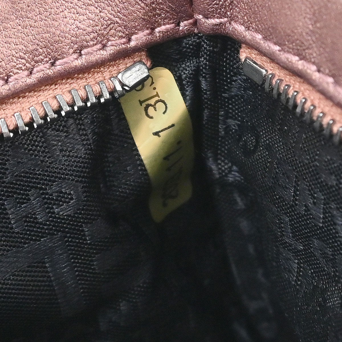 Chanel Metallic Pink Lambskin Camellia Mini Pochette Handbag