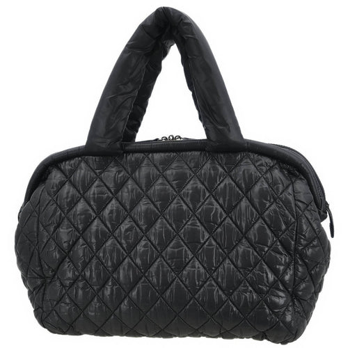 Chanel Black Nylon Coco Cocoon Bowling Bag Handbag