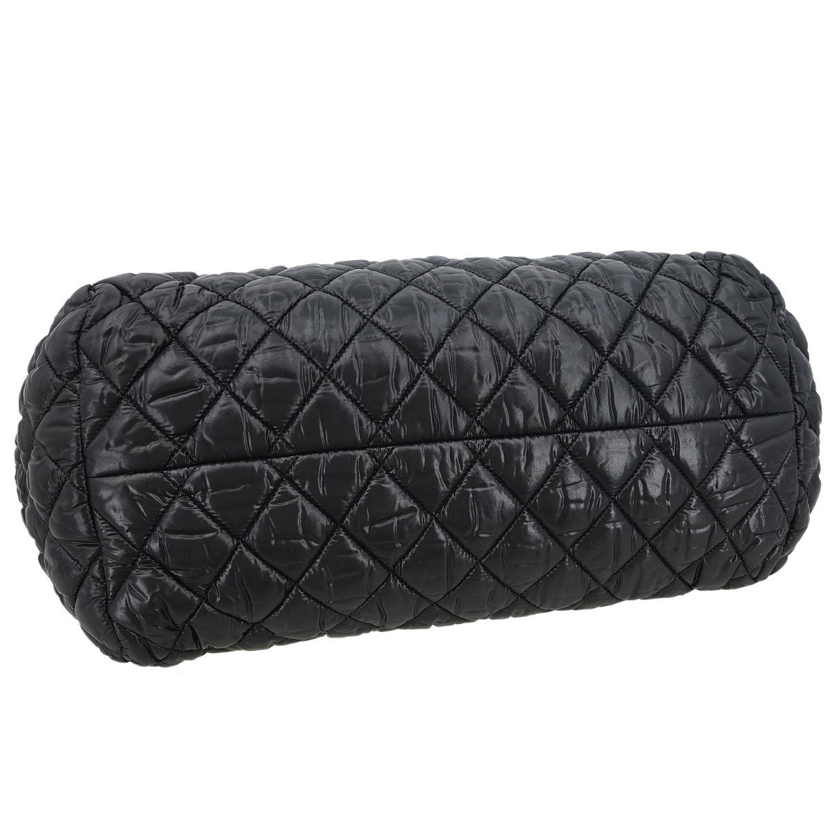 Chanel Black Nylon Coco Cocoon Bowling Bag Handbag
