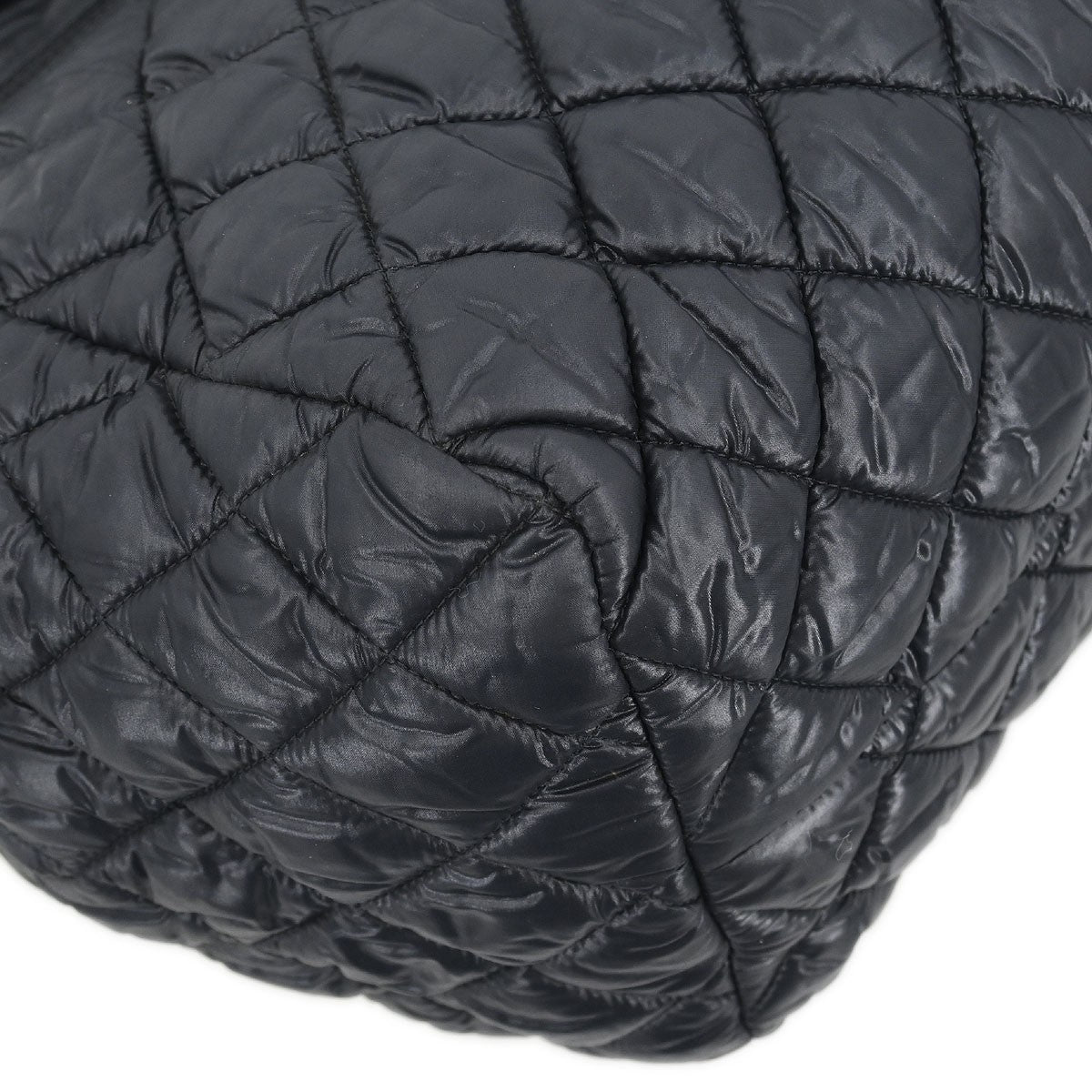 Chanel Black Nylon Coco Cocoon Bowling Bag Handbag