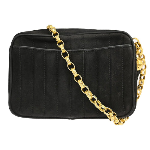 Chanel Black Suede Camera Shoulder Bag Mini