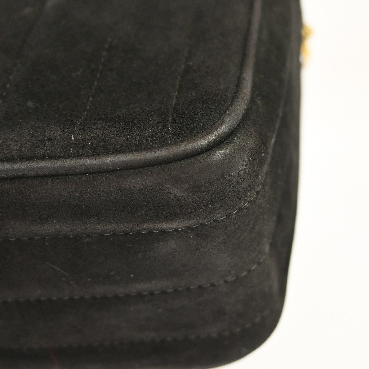 Chanel Black Suede Camera Shoulder Bag Mini