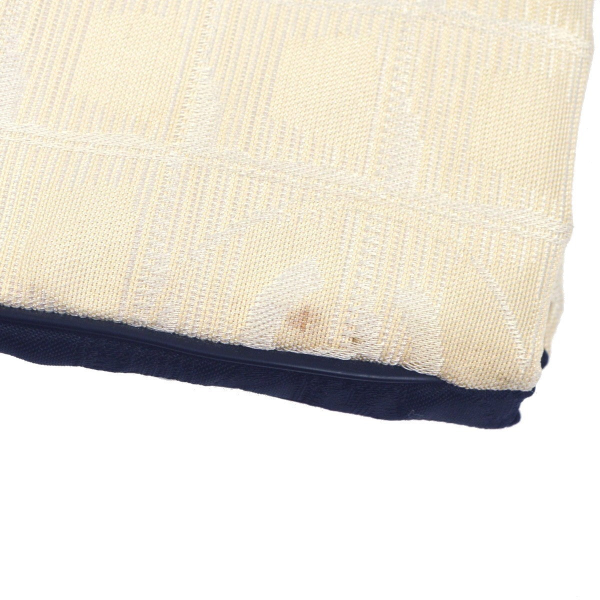 Chanel White Jacquard Nylon Travel Line Tote Handbag