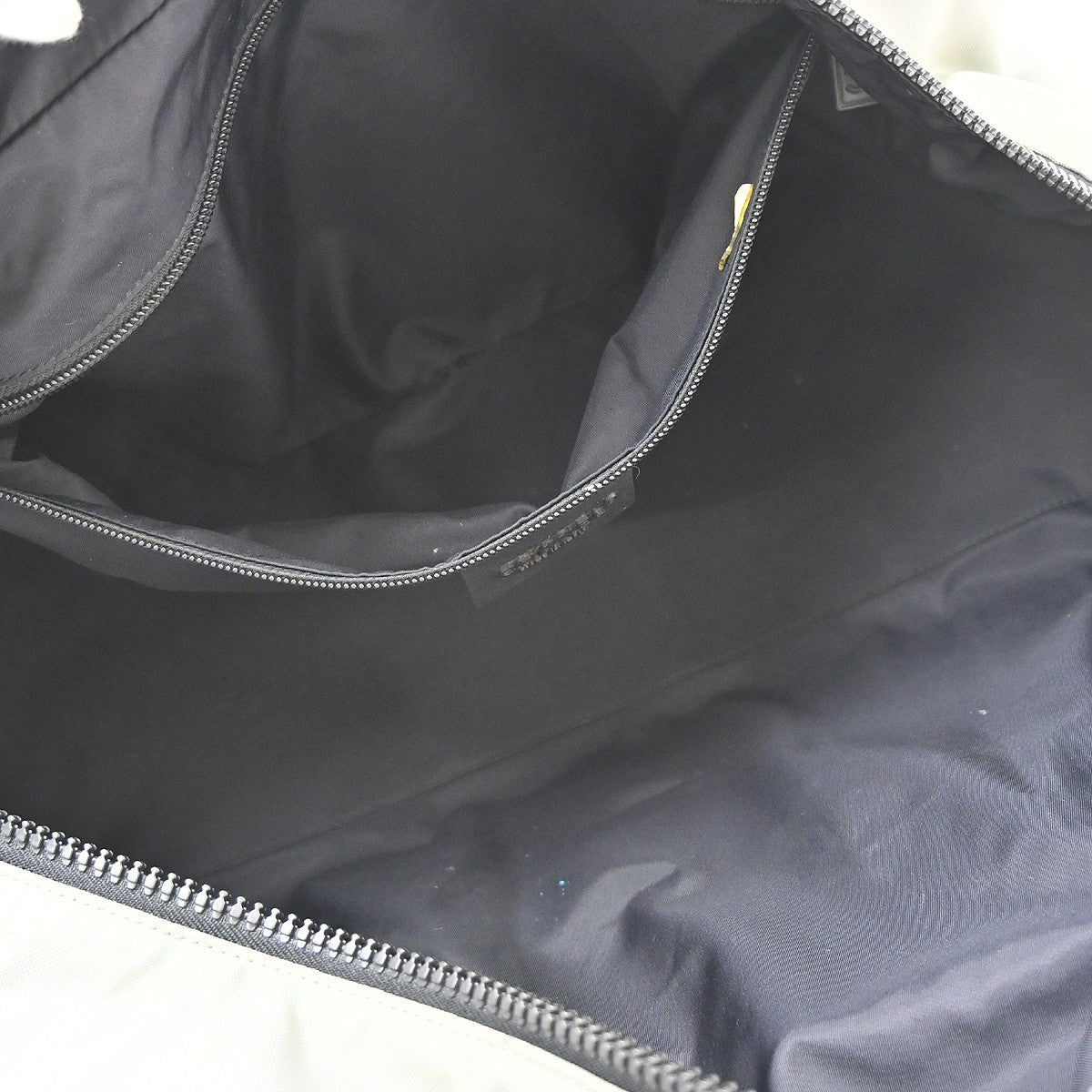 Chanel Black Jacquard Nylon Travel Line Handbag