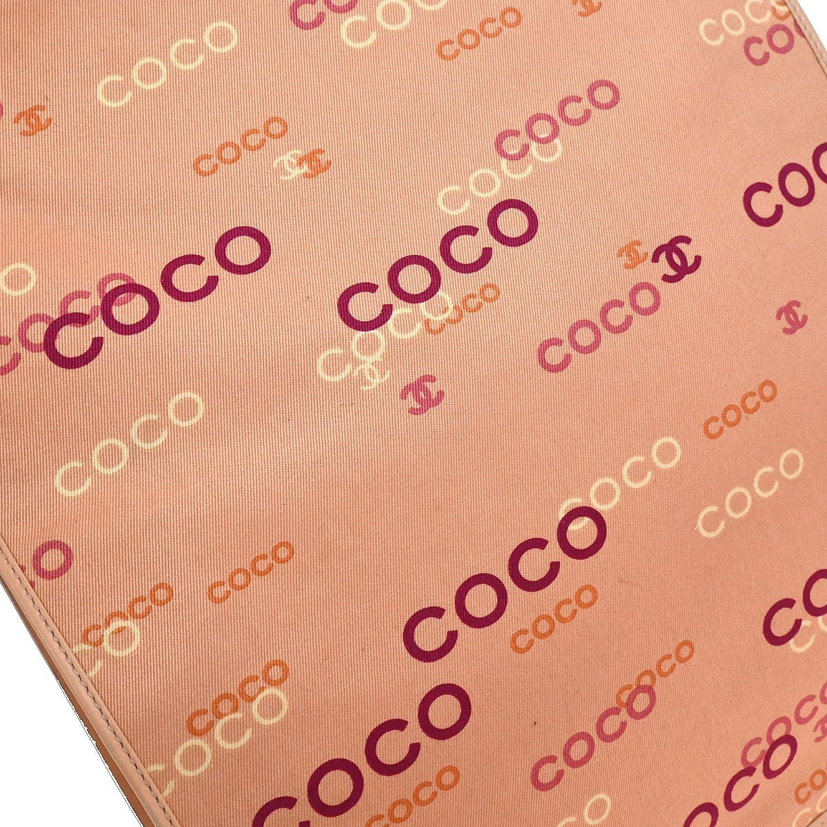 Chanel Pink Canvas Coco Tote Handbag