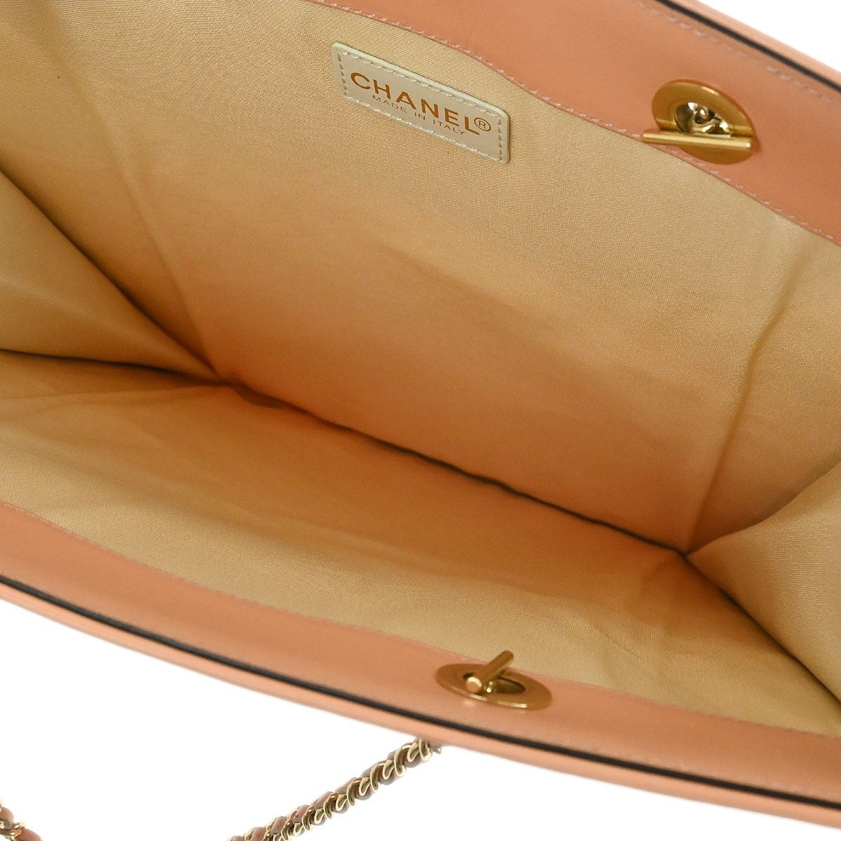 Chanel Pink Canvas Coco Tote Handbag