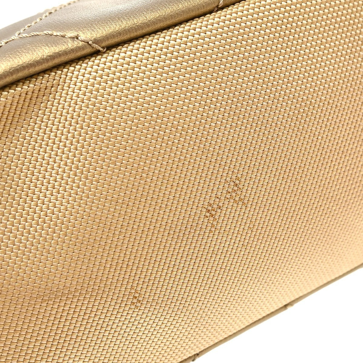 Chanel Gold Canvas Paris-Biarritz Tote PM Handbag