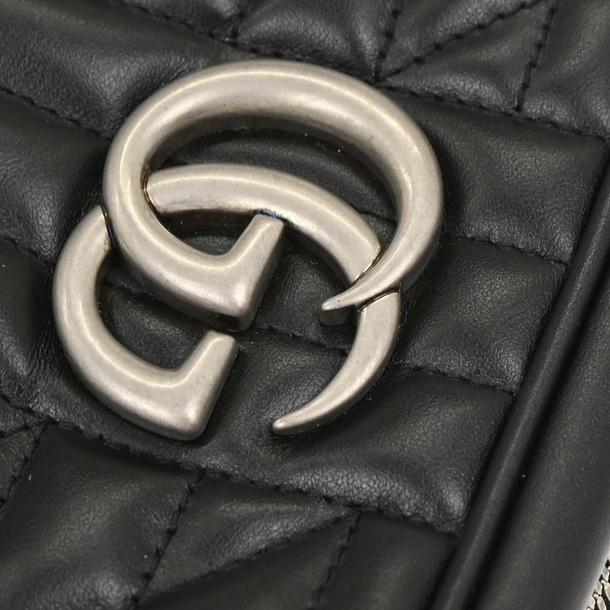 Gucci Black GG Marmont Small Camera Bag