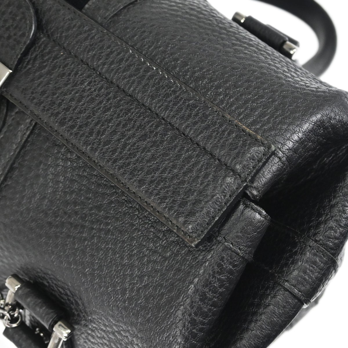 Gucci Black Leather Sherry Line Treasure Duffle Handbag