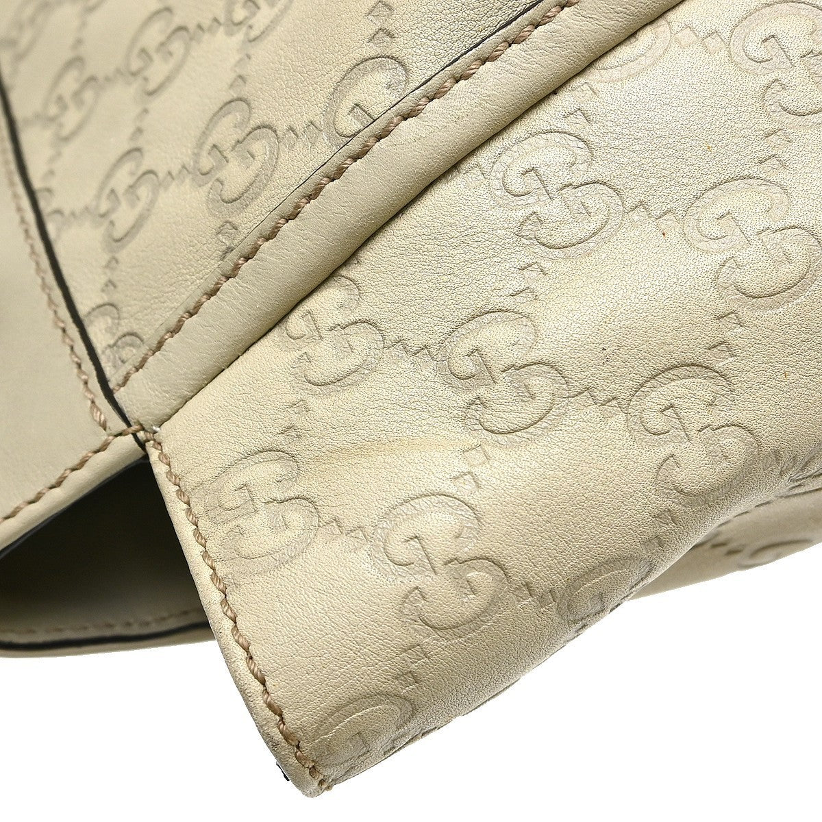 Gucci Off-white Guccissima Leather Tote Handbag