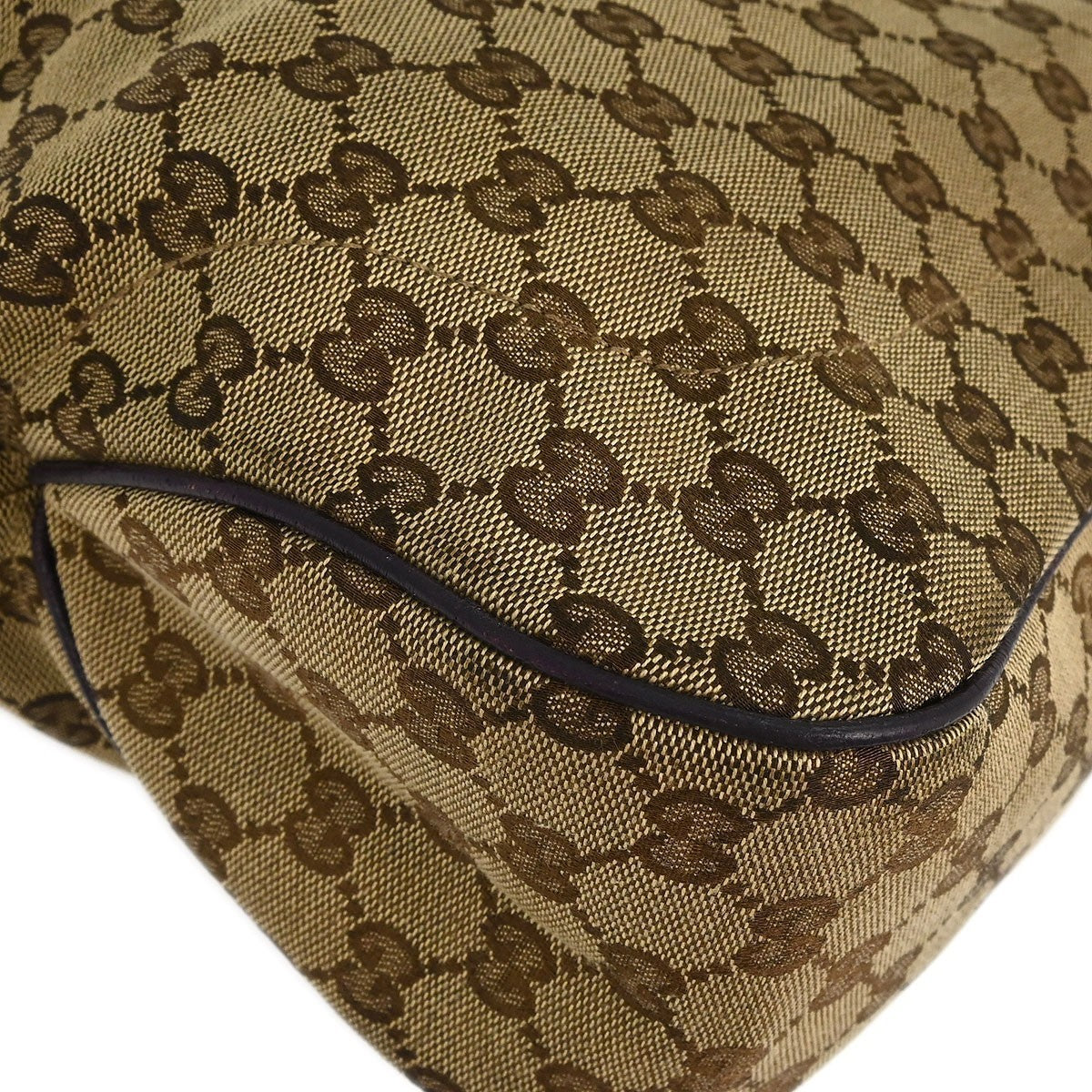 Gucci Brown Beige Jackie Tote Bag