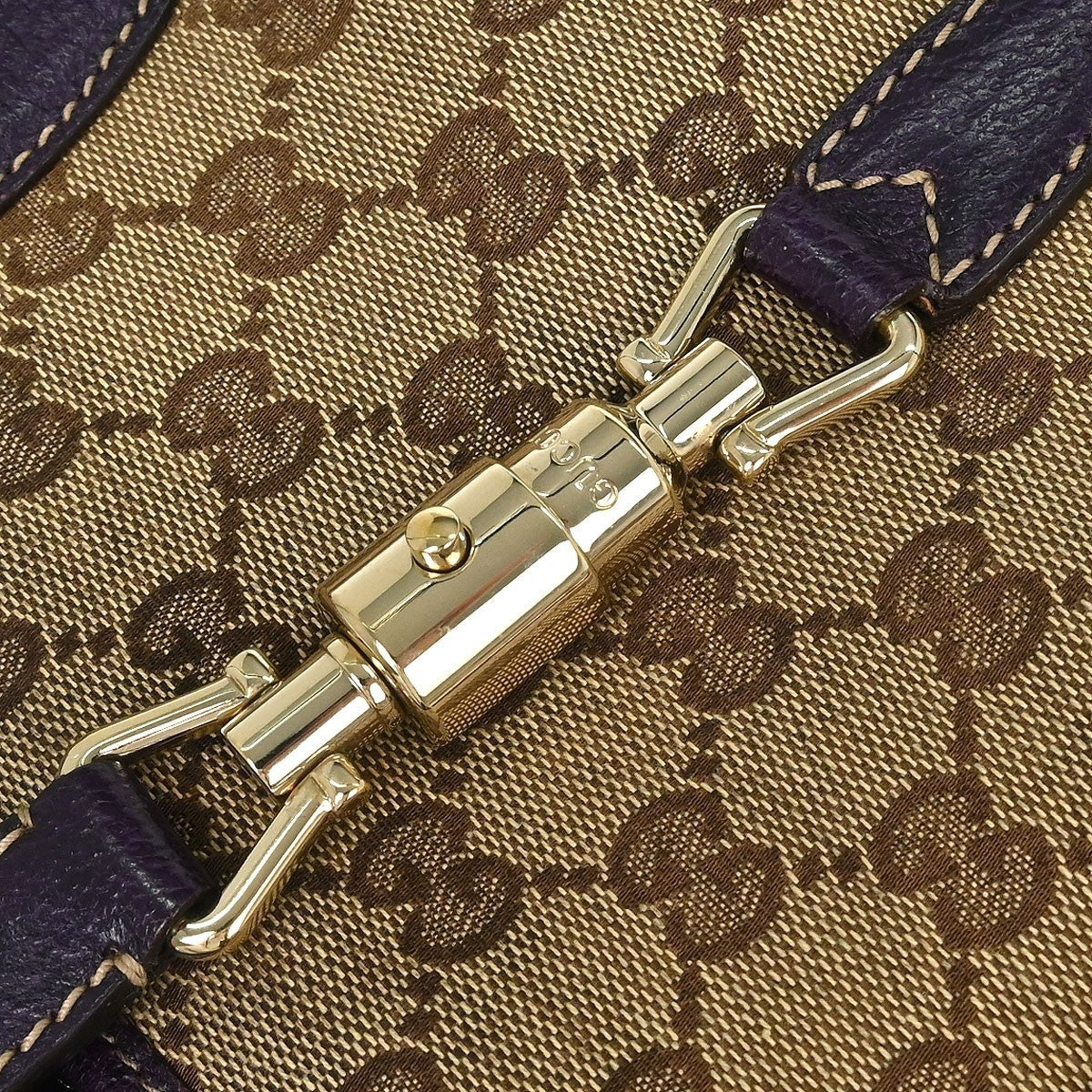 Gucci Brown Beige Jackie Tote Bag