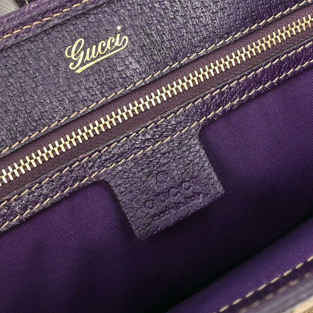 Gucci Brown Beige Jackie Tote Bag