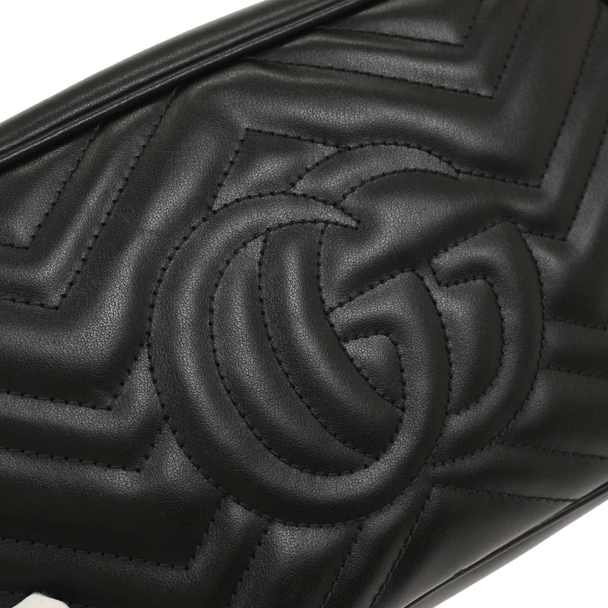 Gucci Black GG Marmont Small Camera Bag